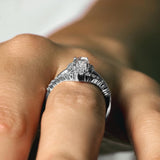 Marquise Cut Moissanite Wedding Set