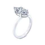 2 Carat Marquise Lab Diamond Solitaire Engagement Ring