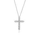 Lab Grown DIamond Cross Pendant Necklace