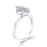 2 Carat Marquise Cut Lab Diamond Solitaire Engagement Ring
