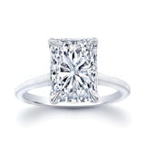 2 Carat Radiant Cut Lab Diamond Solitaire Engagement Ring