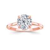 2 Carat Cushion Cut Lab Diamond Solitaire Engagement Ring