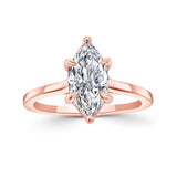2 Carat Marquise Cut Lab Diamond Solitaire Engagement Ring