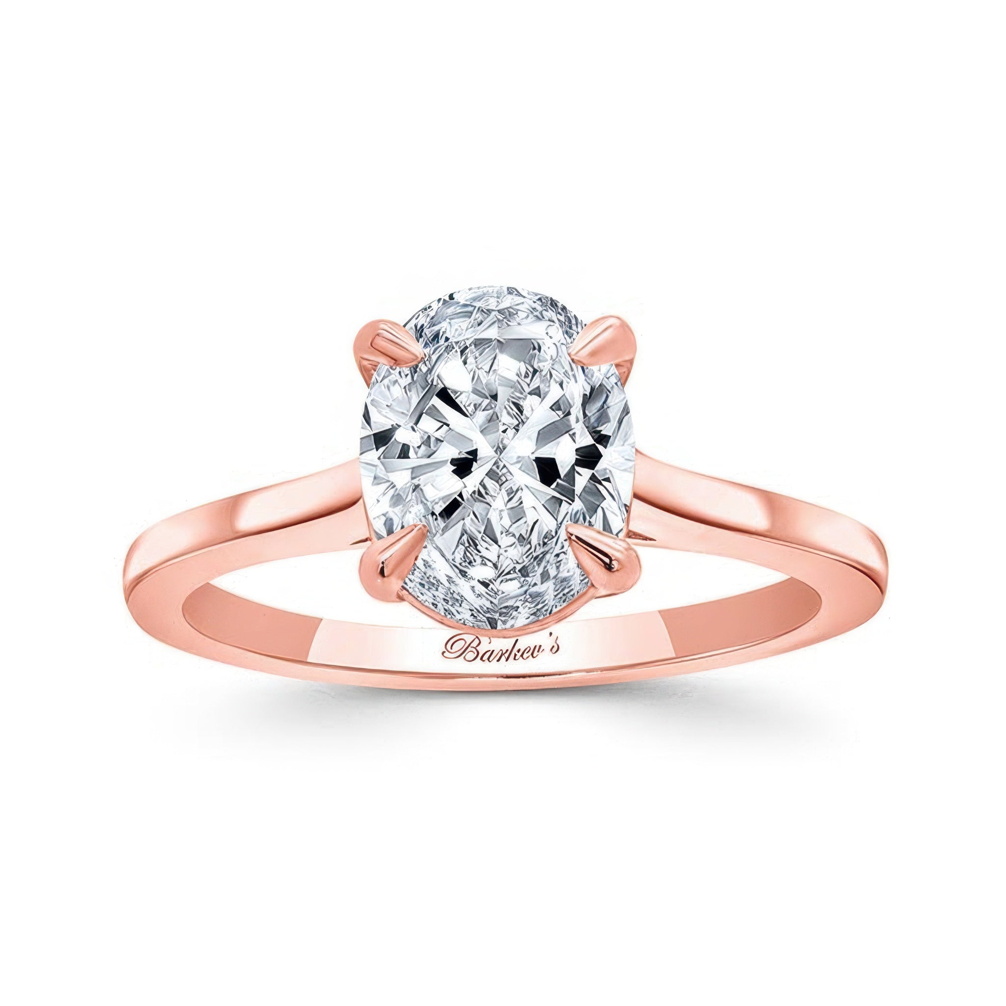 2 Carat Oval Cut Lab Diamond Solitaire Engagement Ring