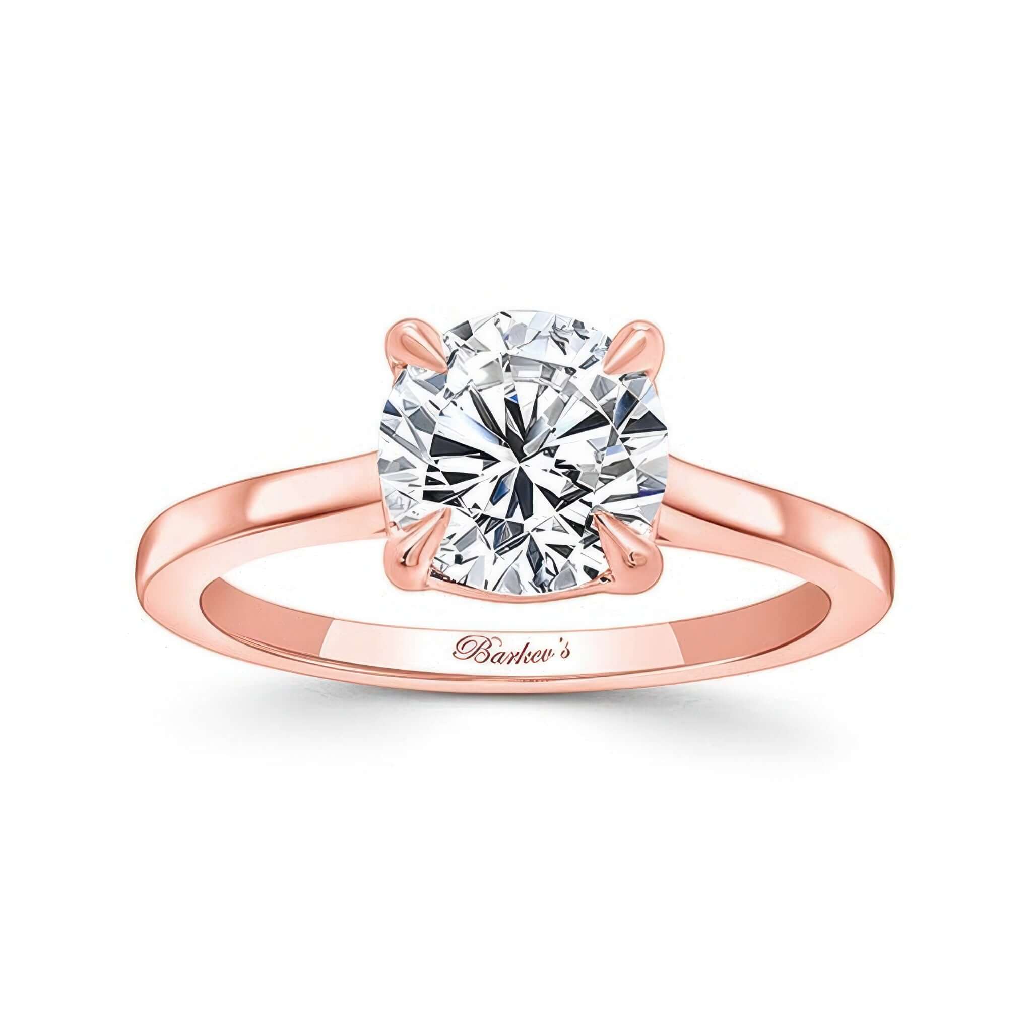 2 Carat Round Lab Diamond Solitaire Engagement Ring