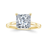 2 Carat Princess Cut Moissanite Solitaire Engagement Ring