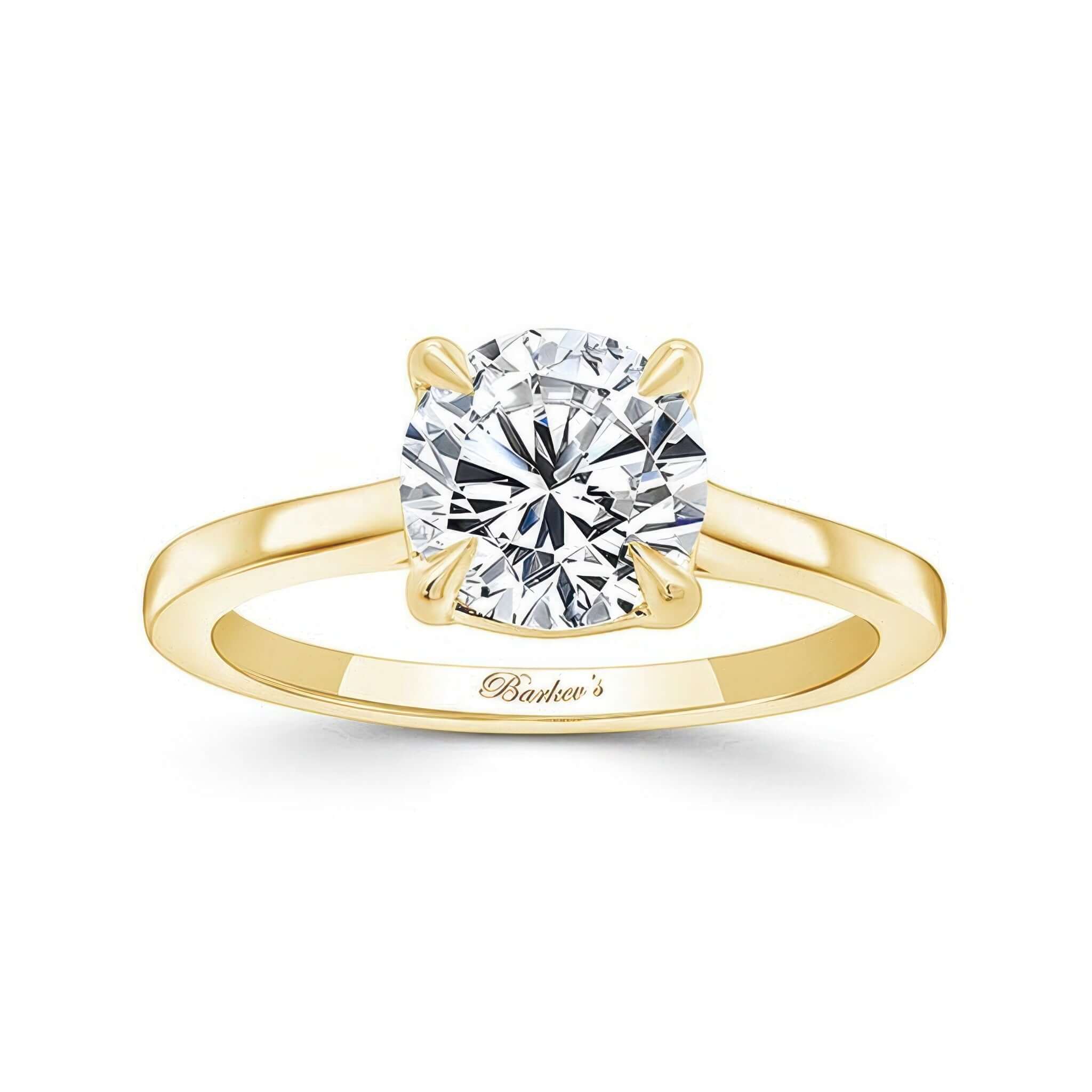 2 Carat Round Lab Diamond Solitaire Engagement Ring