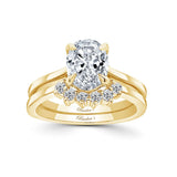 2 Carat Oval Diamond Bridal Set
