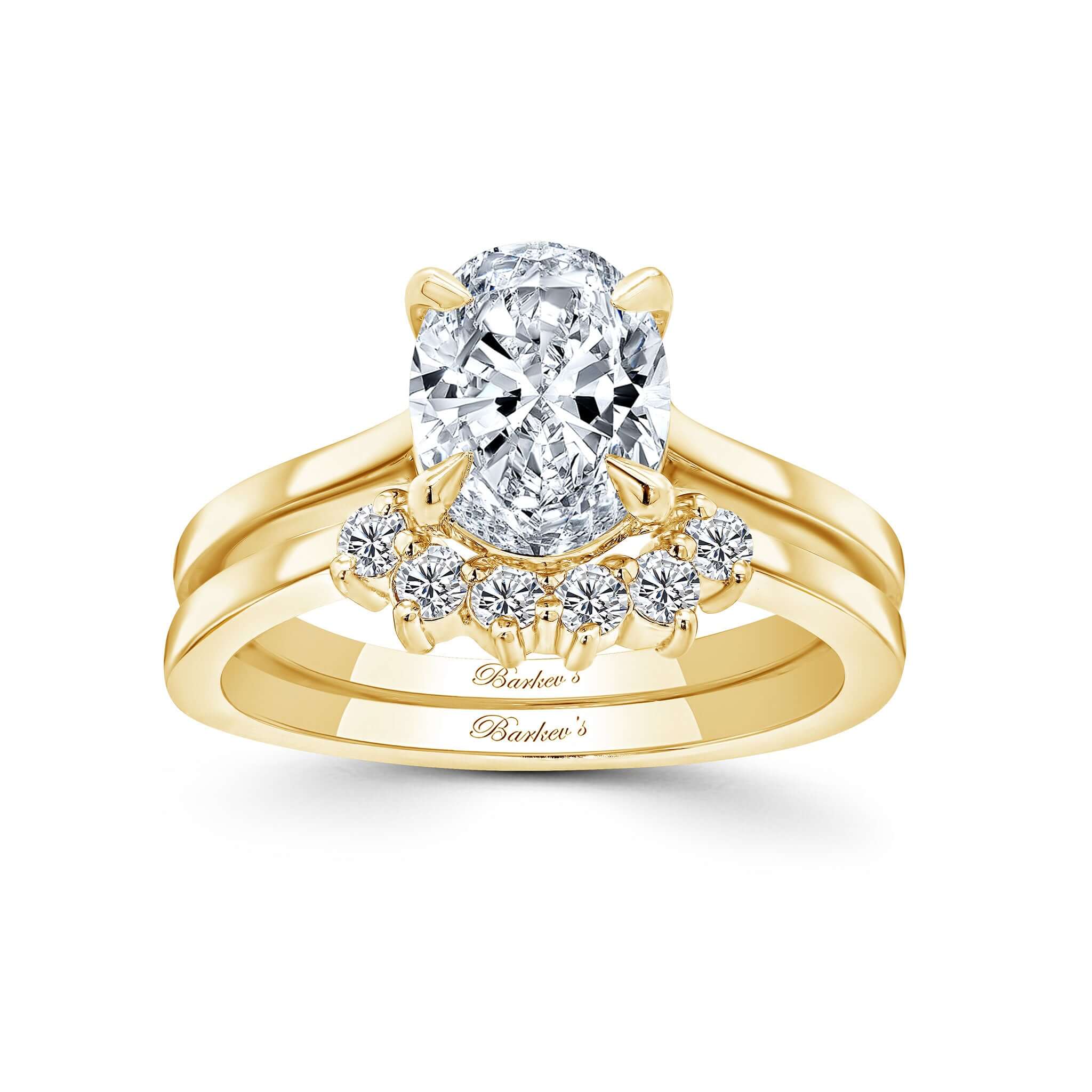 2 Carat Oval Diamond Bridal Set