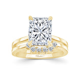 2 Carat Radiant Moissanite Bridal Set