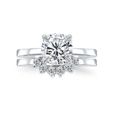 2 Carat Round Moissanite Bridal Set
