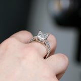 2 Carat Princess Cut Lab Grown Diamond Ring