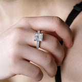 4 Carat Princess Cut Diamond Ring