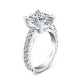 4 Carat Princess Cut Diamond Ring