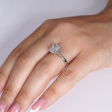 2 Carat Elongated Cushion Solitaire Ring