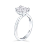 3 Carat Elongated Cushion Solitaire Ring
