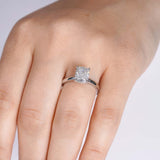 Elongated Cushion Solitaire Ring