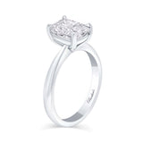 Elongated Cushion Solitaire Ring
