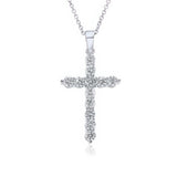3 Carat Diamond Cross In Necklace