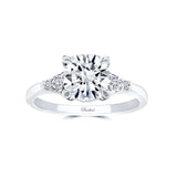 Modern 2 Carat Cushion Cut Moissanite Ring