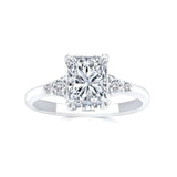 Modern 2 Carat Radiant Lab Diamond Ring