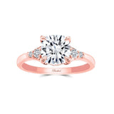 Modern 2 Carat Cushion Cut Moissanite Ring
