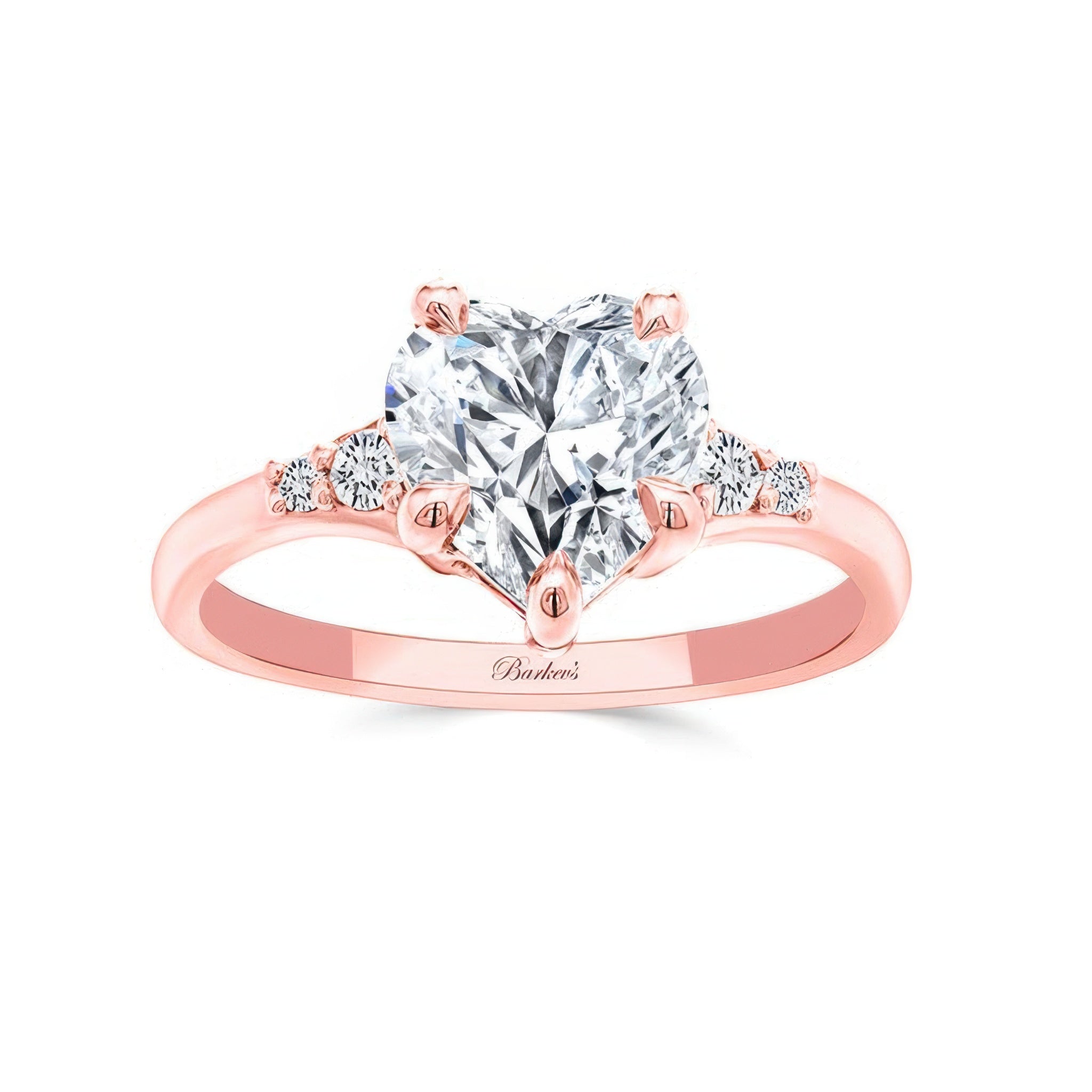 Modern 2 Carat Heart Shape Moissanite Ring