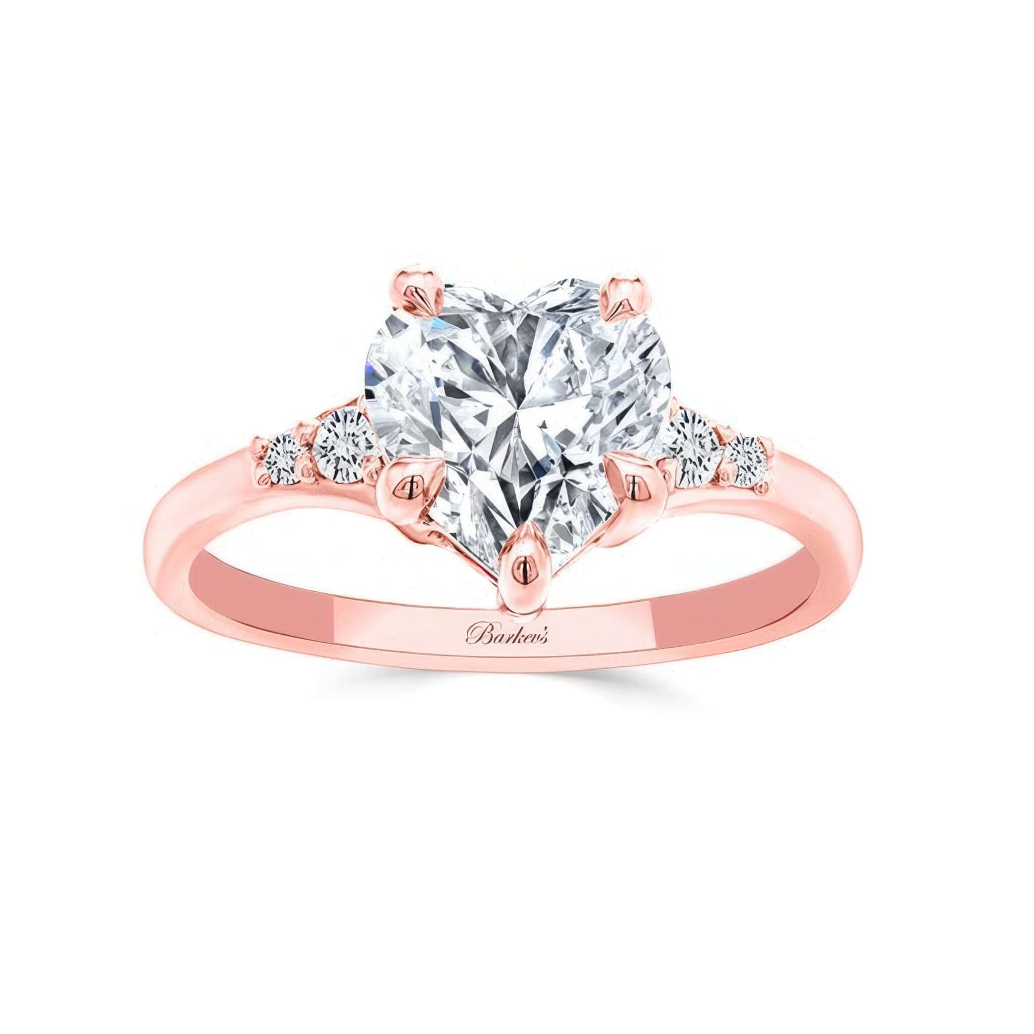 Modern 2 Carat Heart Shape Diamond Ring