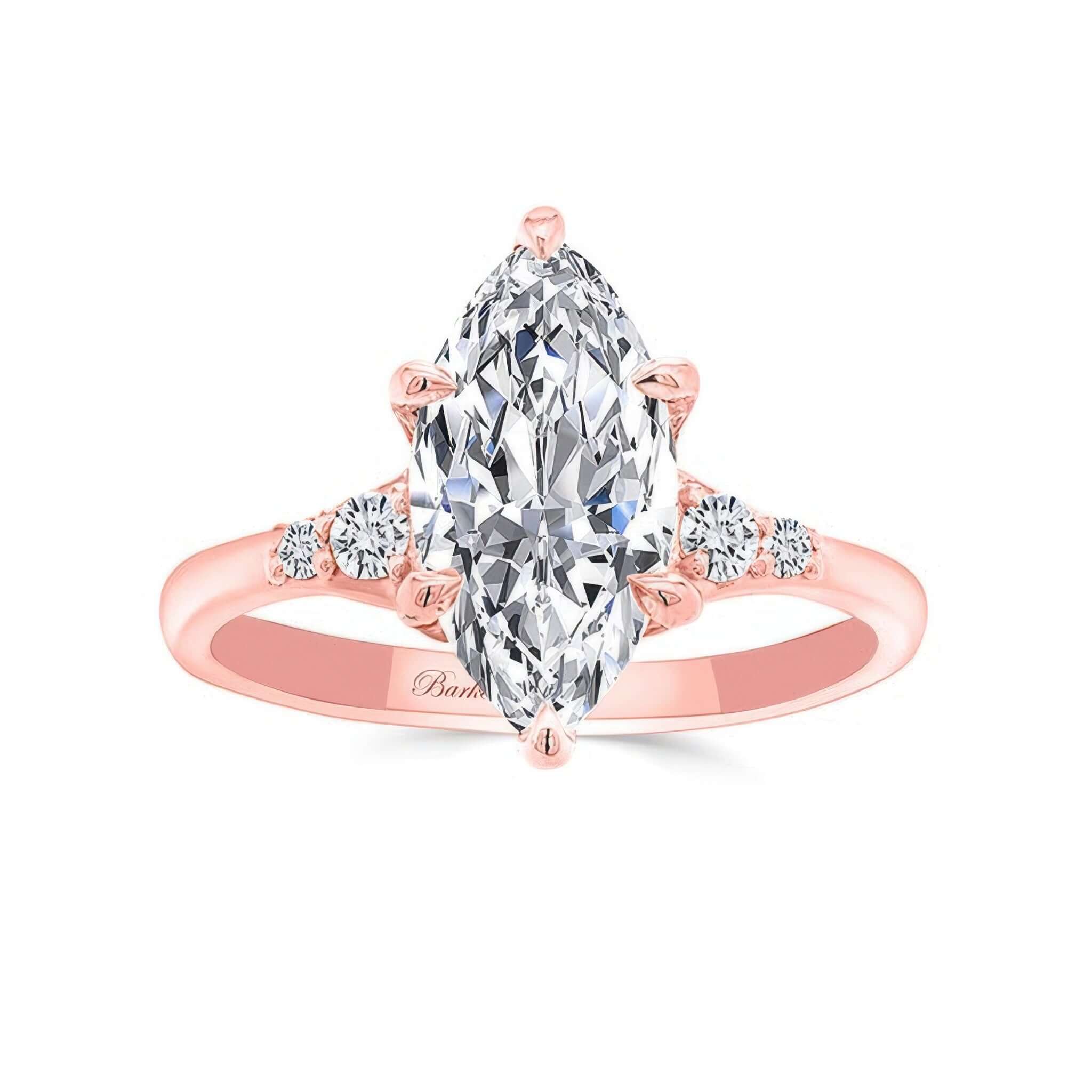 Modern 2 Carat Marquise Moissanite Ring