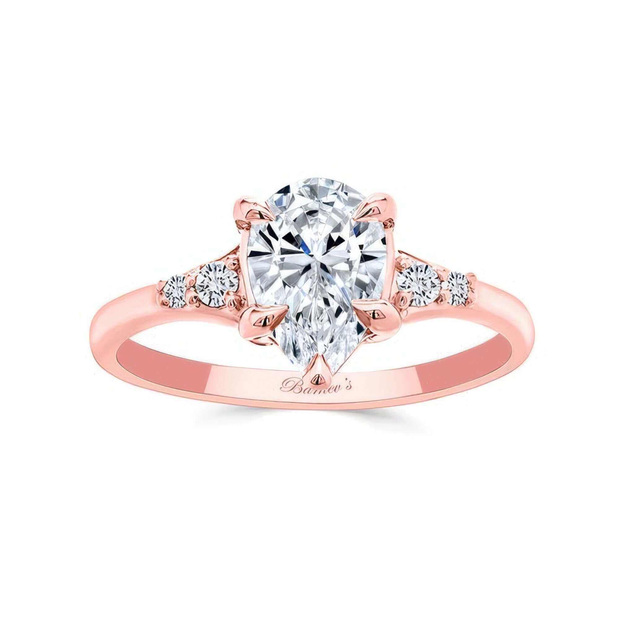 Modern 2 Carat Pear Shape Diamond Ring