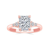 Modern 2 Carat Radiant Lab Diamond Ring