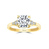 Modern 2 Carat Cushion Cut Moissanite Ring