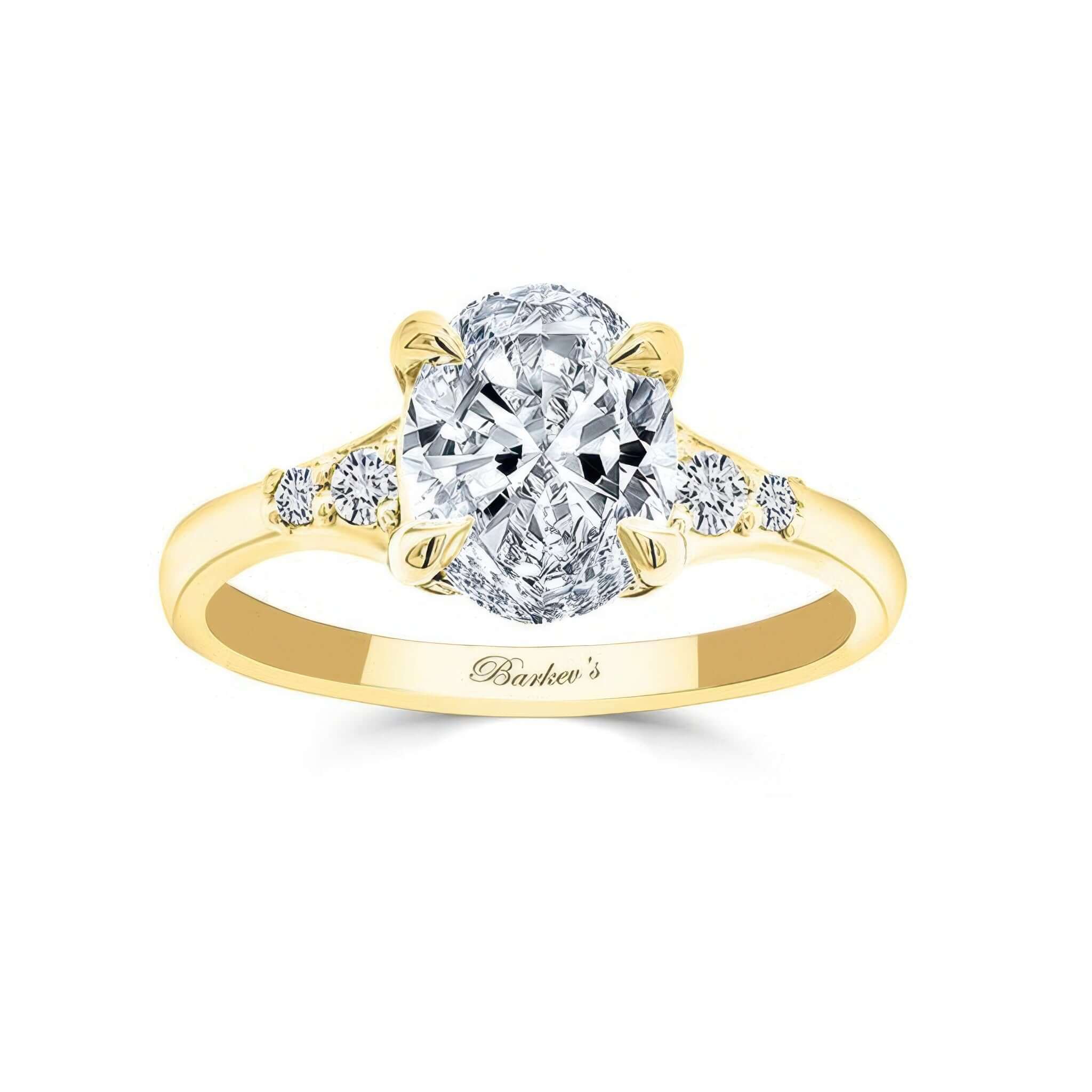 Modern 2 Carat Oval Diamond Ring