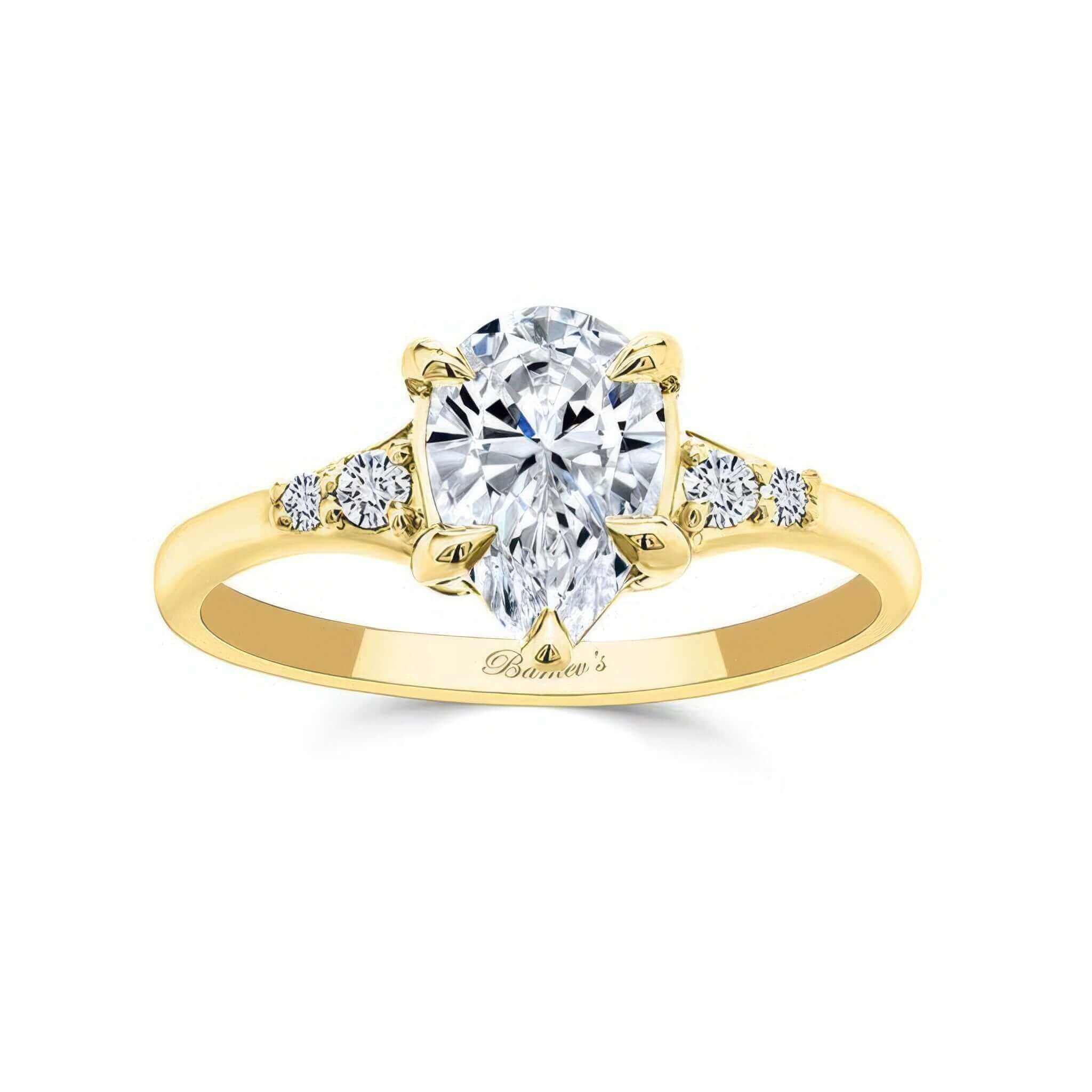 Modern 2 Carat Pear Shape Diamond Ring
