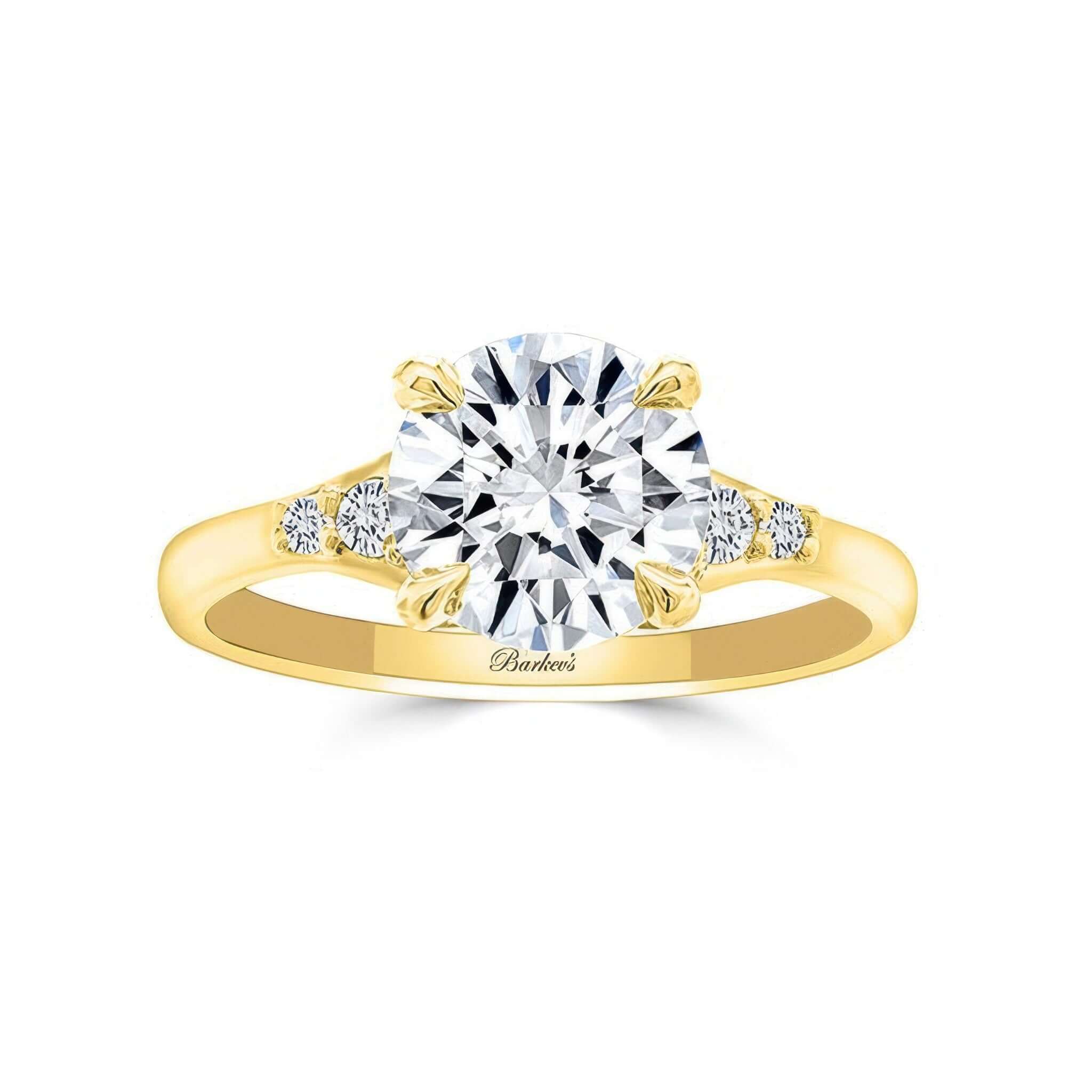 Modern 2 Carat Round Diamond Ring