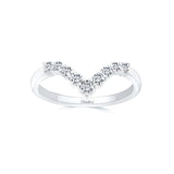 Pointed 9 Diamond Wedding Band
