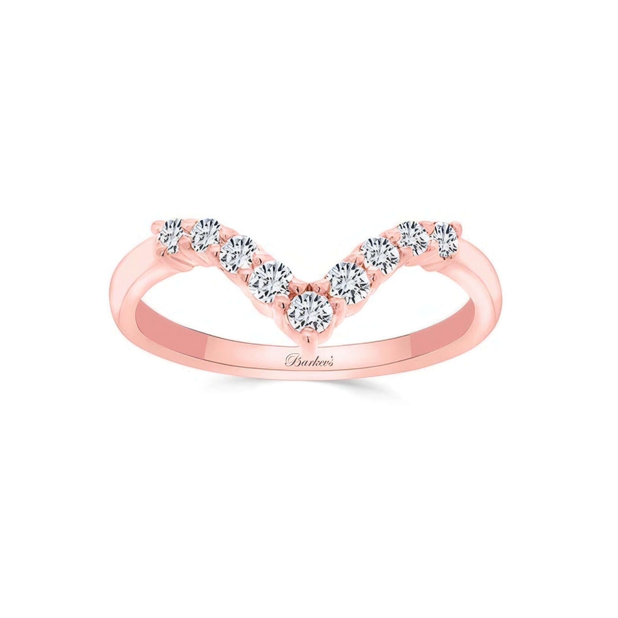 Pointed 9 Diamond Wedding Band