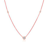 Bezel Set Lab Diamond Necklace