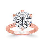 5 Carat Round Lab Diamond 6 Prong Solitaire Ring