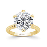 5 Carat Round Lab Diamond 6 Prong Solitaire Ring
