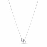 Gold Double Circle Necklace