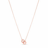 Gold Double Circle Necklace