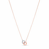 Gold Double Circle Necklace