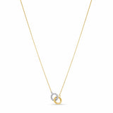Gold Double Circle Necklace