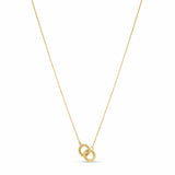 Gold Double Circle Necklace