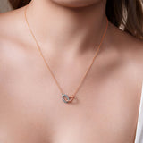 Gold Double Oval Necklace