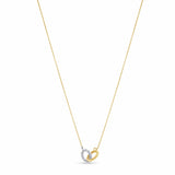 Gold Double Oval Necklace