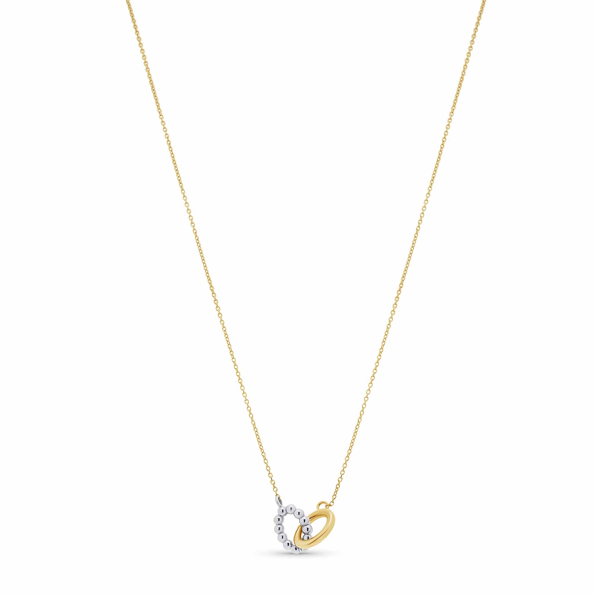 Gold Double Oval Necklace