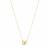 Gold Double Oval Necklace