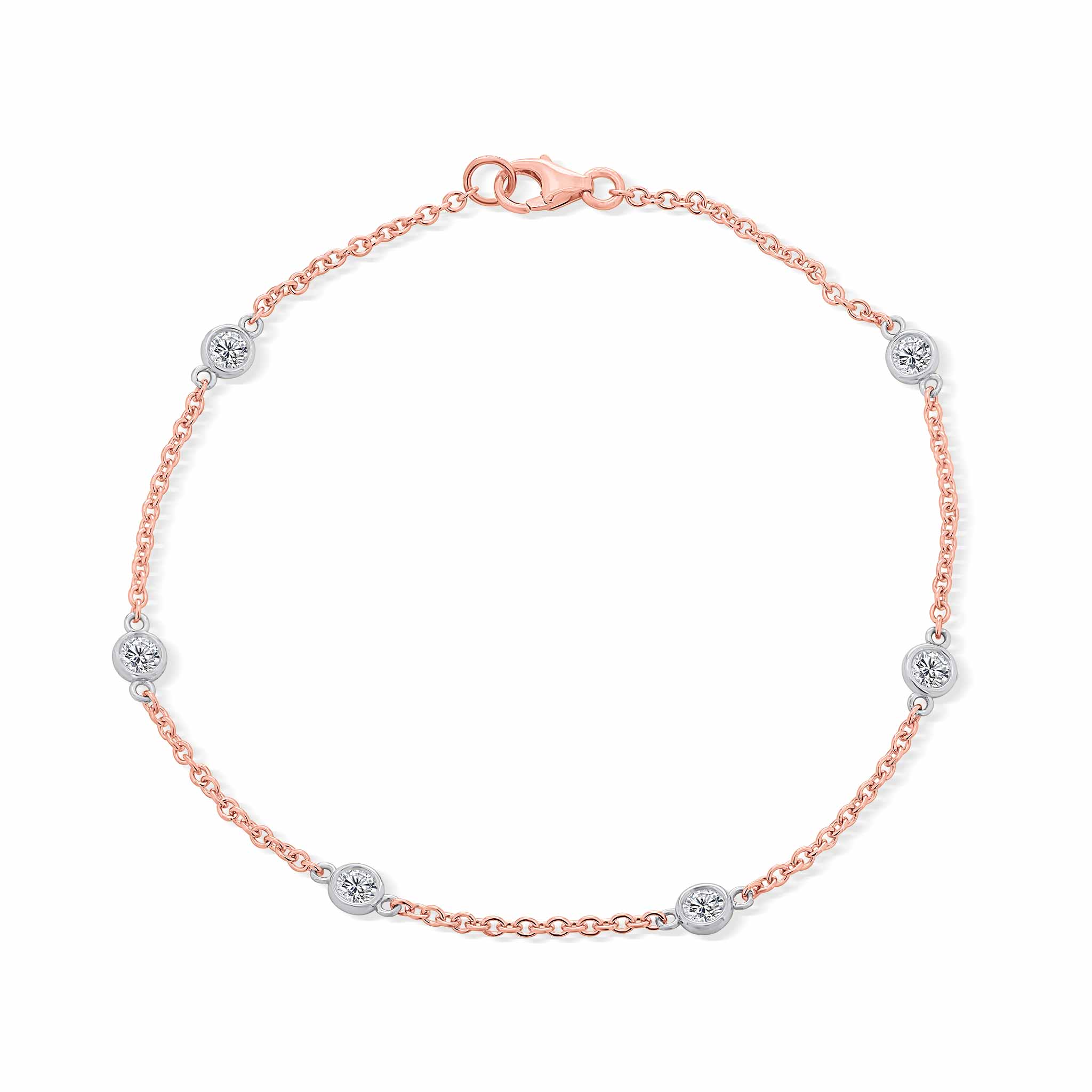 Bezel Set Diamond Bracelet